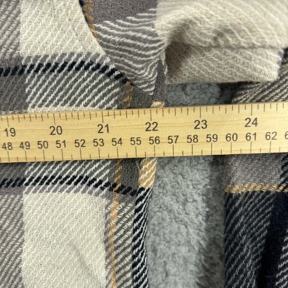 Natural Reflection Shirt Womens Small Plaid Flannel Button Up Oversized Casual - Picture 3 of 8
